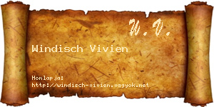 Windisch Vivien névjegykártya